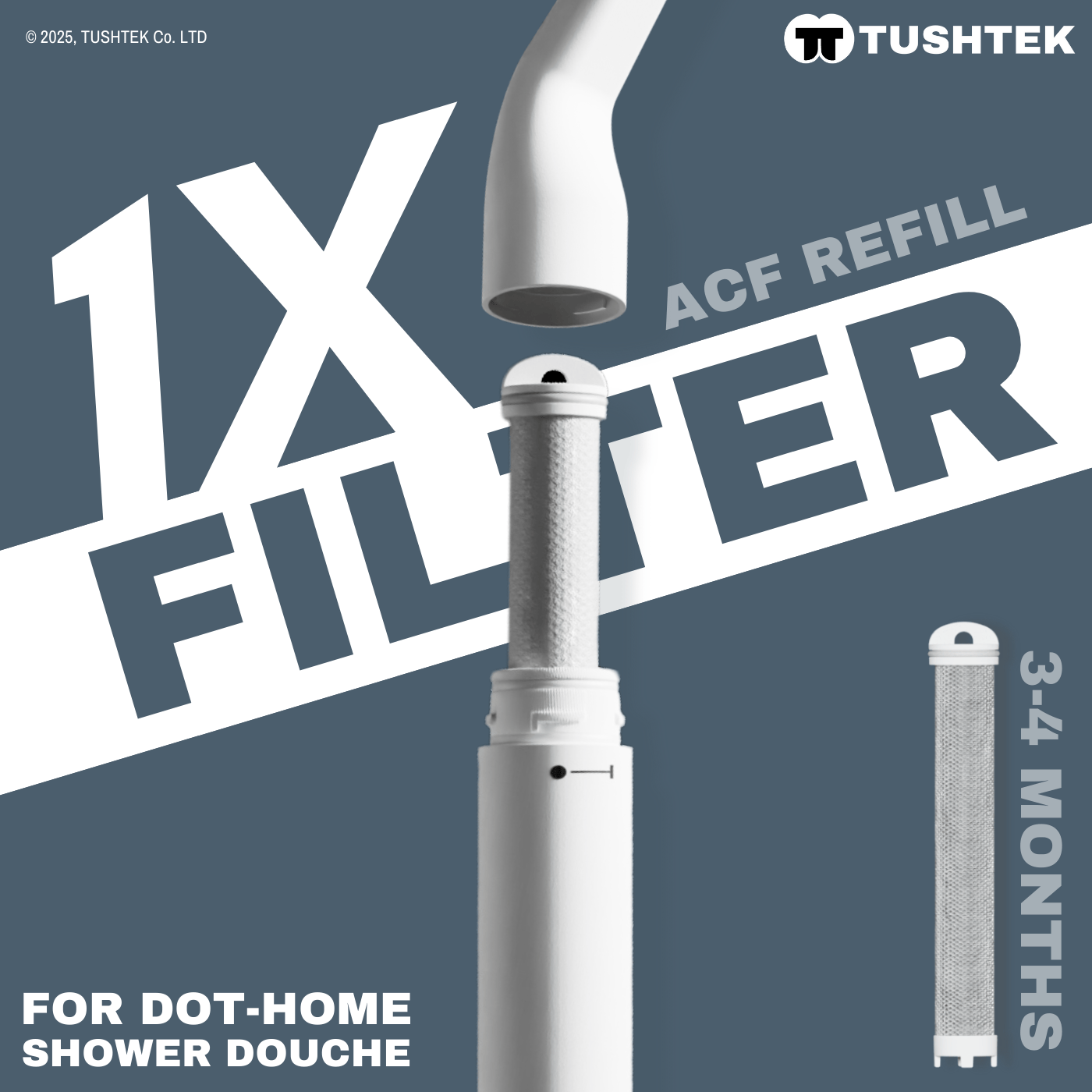 Filter Refill for DOT Shower Heads (3 cartridges)